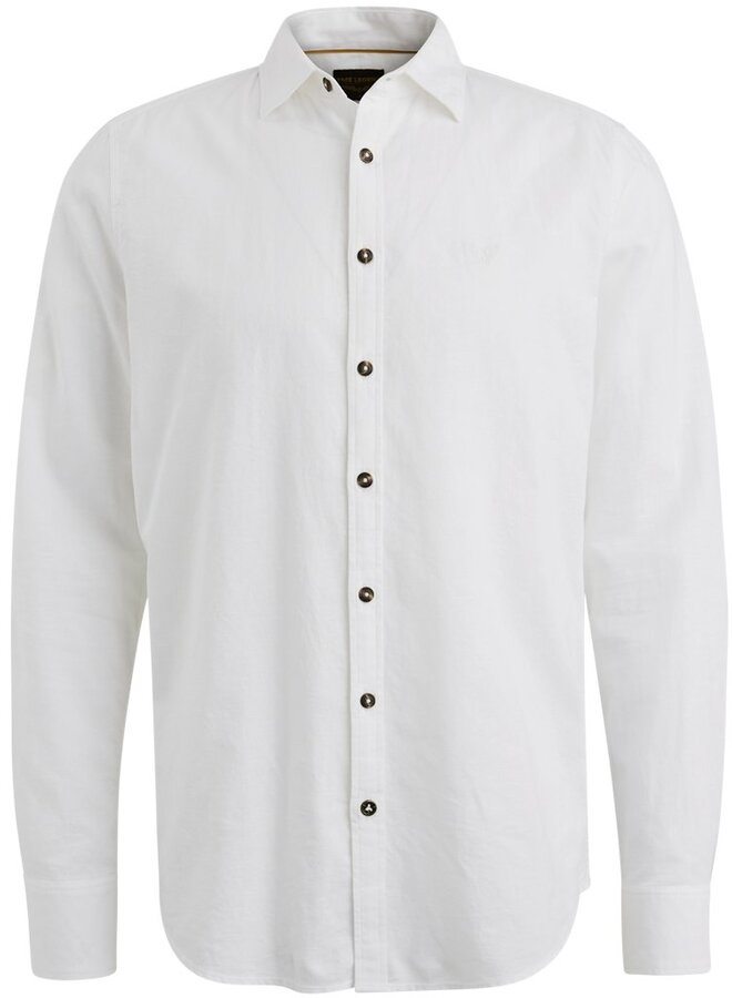 PME Legend Overhemd Ctn/linen 2 tone Owen PSI2503224 - 7003 Bright Whit