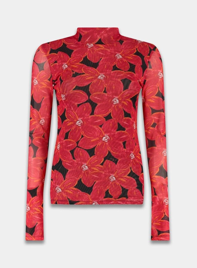 Harper and Yve Top Jane SS25J502 - 311 Spicy Red Flower