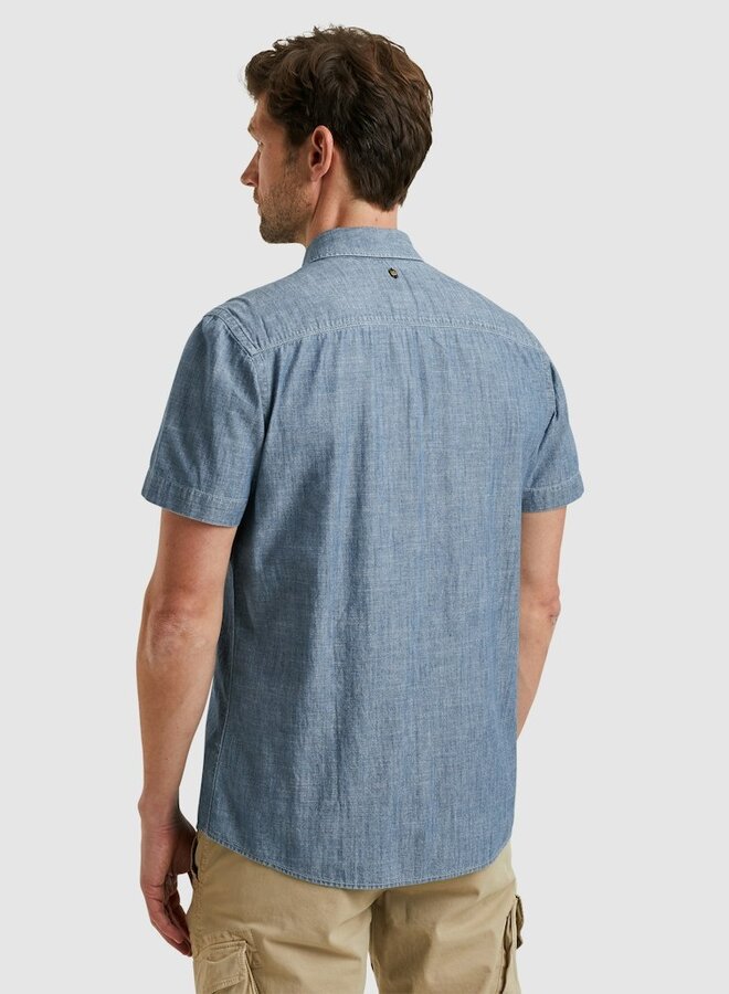 PME Legend Overhemd Met Korte Mouw PSIS2503237 - 590 Real Indigo