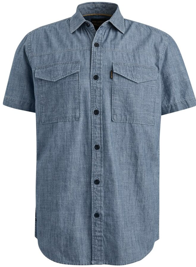 PME Legend Overhemd Met Korte Mouw PSIS2503237 - 590 Real Indigo