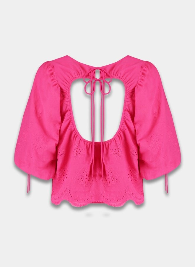 harper and yve Blouse Levy SS25P609 - 601 Hot Pink