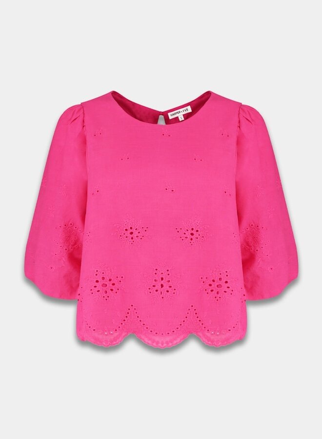 harper and yve Blouse Levy SS25P609 - 601 Hot Pink