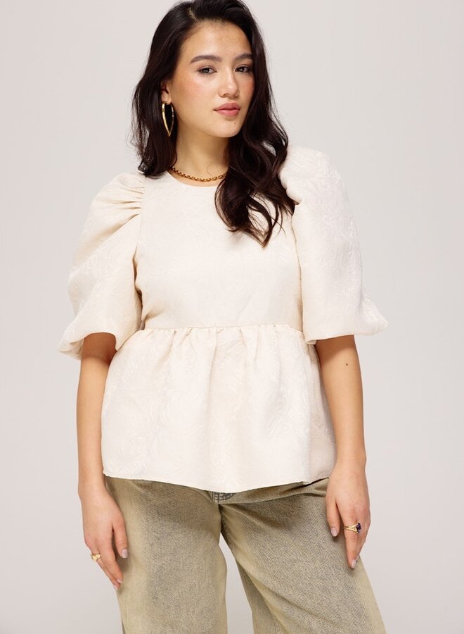harper and yve Top Vivian SS25P607 - 101 Ecru