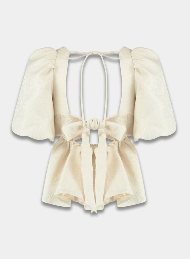 harper and yve Top Vivian SS25P607 - 101 Ecru