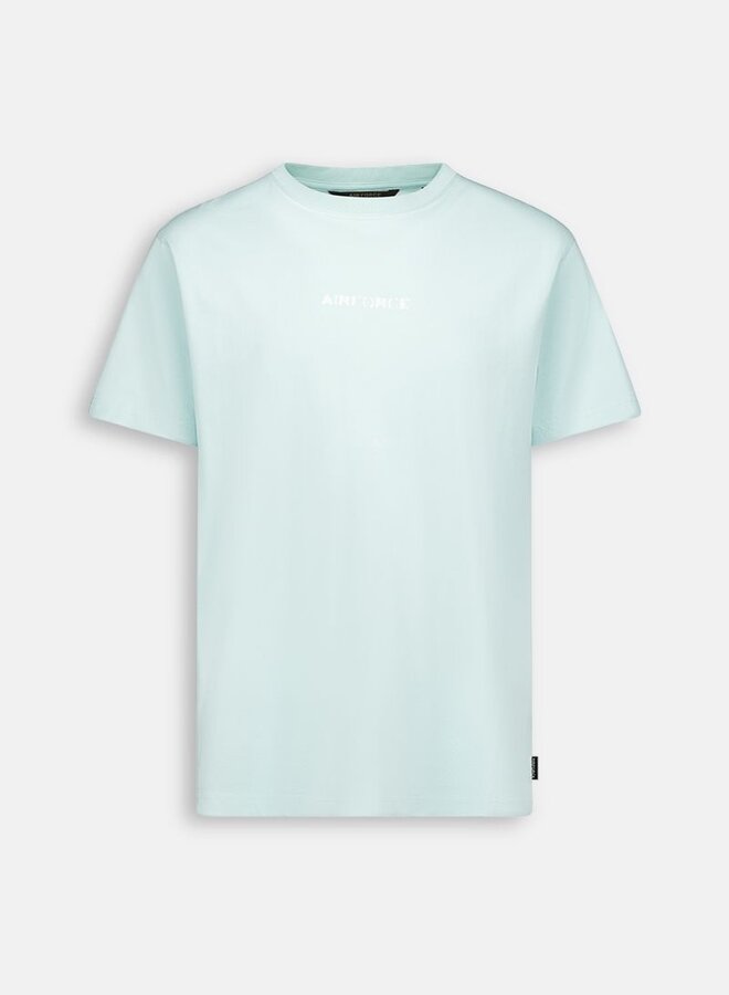 Airforce T-shirt HAZY GEM1223 - 11 Pastel Blue - White