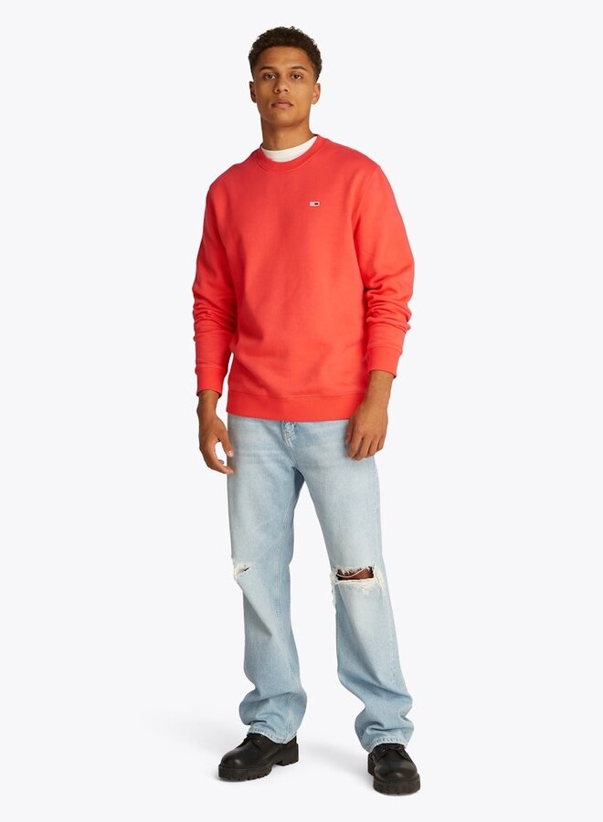 Tommy Hilfiger Trui Crewneck TJM DM0DM20741 - SN6 Bright Vermillion