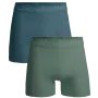 Muchachomalo Boxershorts SOLID1010-662 2Pack - Green/Blue