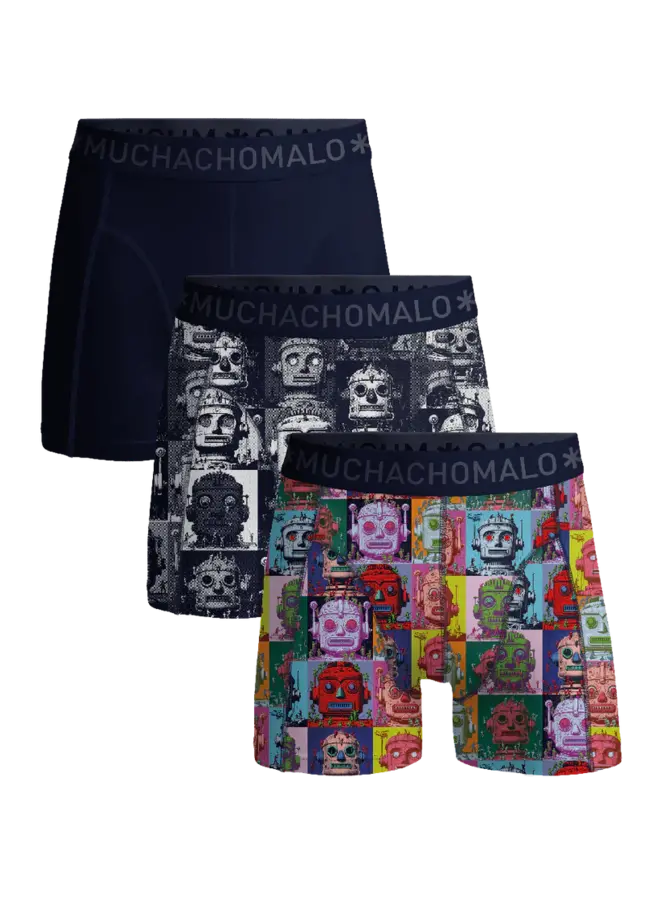 Boxershorts U-ROBOTHEADS1010-01 - Print/Print/Blue