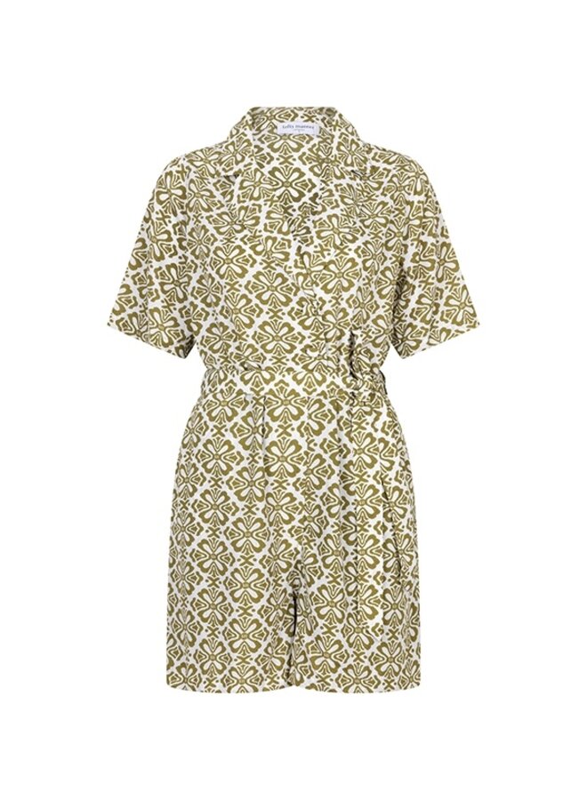 Lofty Manner  Playsuit Franceska QC25 -472 Green Elemen