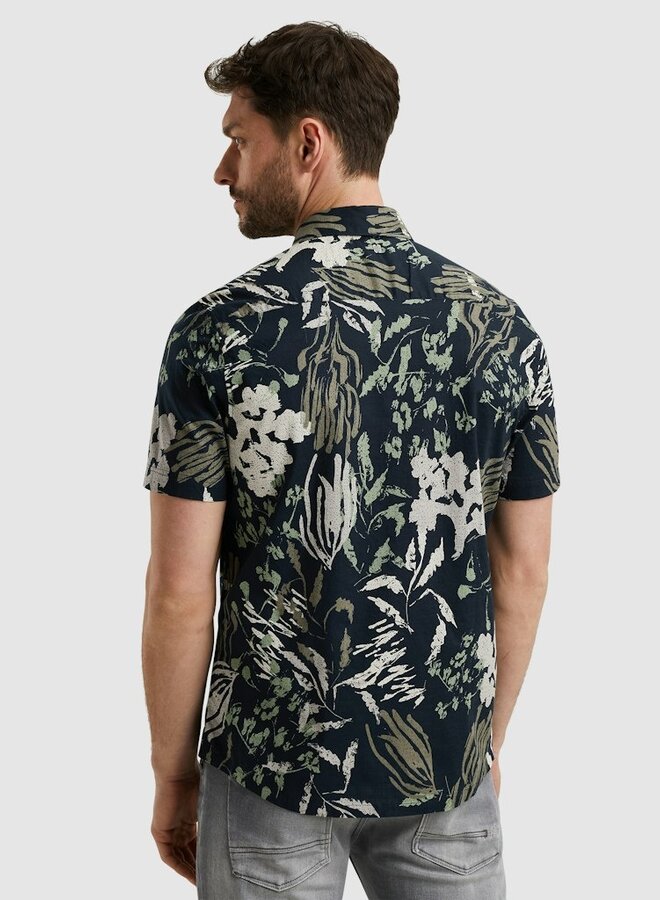 PME Legend Overhemd Korte Mouw Print Underwater PSIS2504204 - 5281 Salute