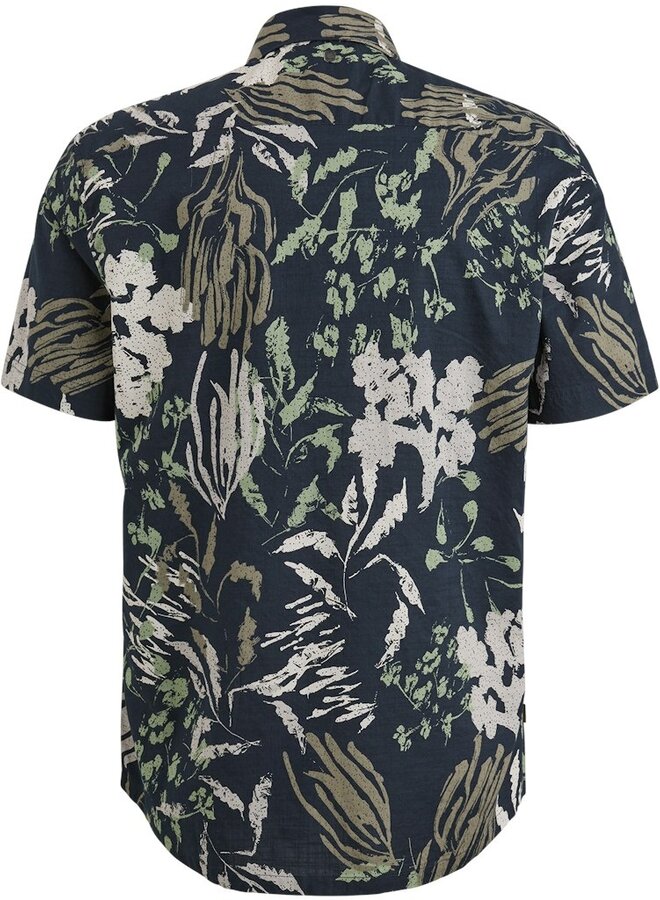 PME Legend Overhemd Korte Mouw Print Underwater PSIS2504204 - 5281 Salute