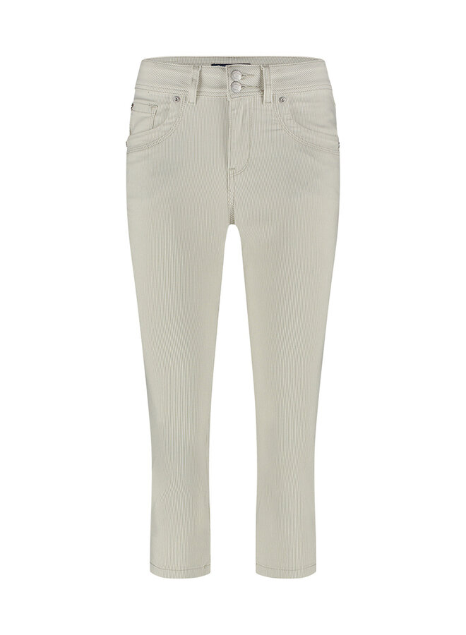 Red Button Capri Broek Suze Stripe SRB4419 - 46 Sand