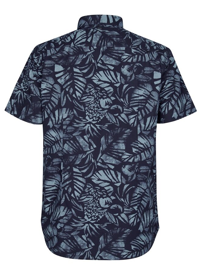 Petrol Overhemd Korte Mouw M-1050-SIS422 - 5178 Navy Blue