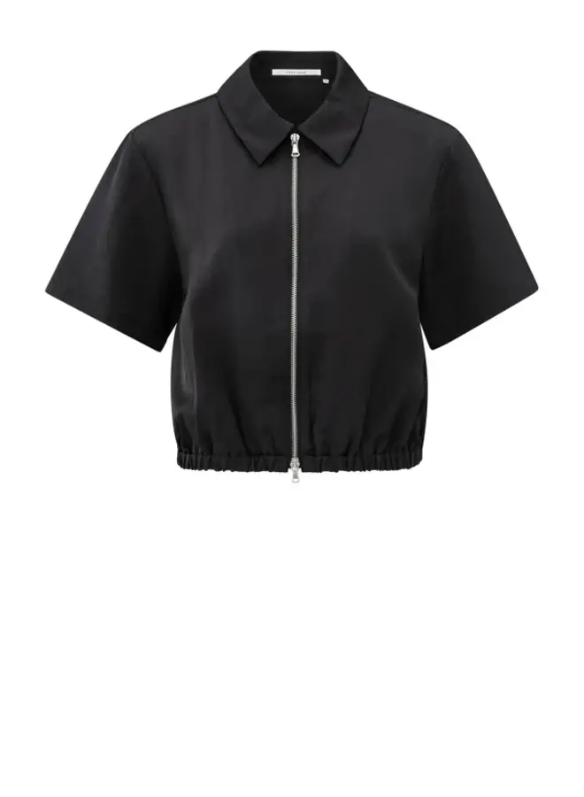 YAYA Satijnen Jasje 02-001050-505 - 99989 Washed Black