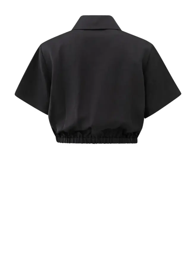 YAYA Satijnen Jasje 02-001050-505 - 99989 Washed Black