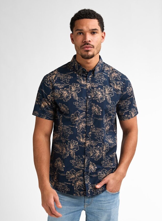 Overhemd Korte Mouw M-1050-SIS419 - 5178 Navy Blue