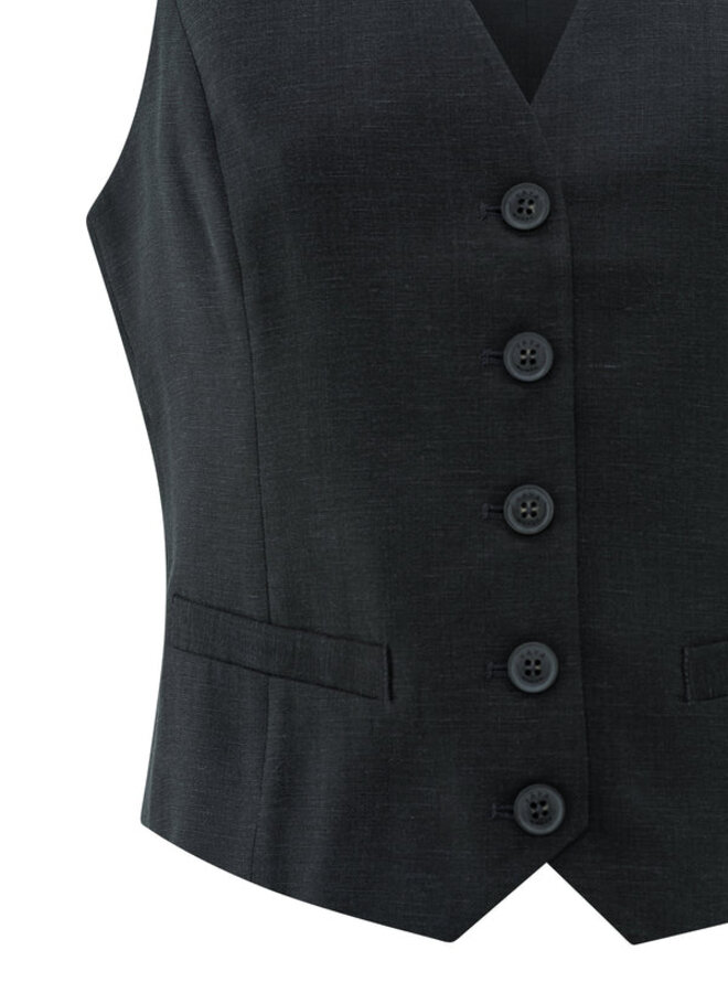YAYA Gilet 01-521002-505 - 99989 Washed Black