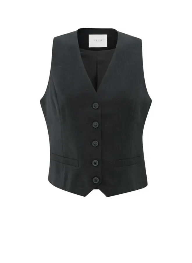 YAYA Gilet 01-521002-505 - 99989 Washed Black