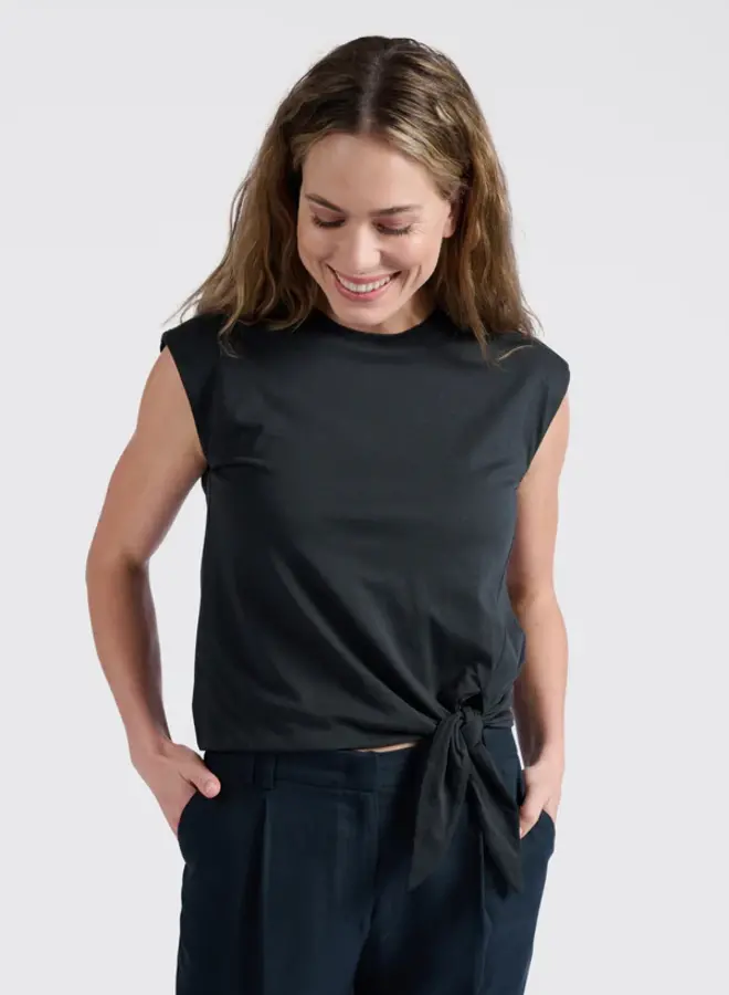 YAYA Mouwloze Top 01-709278-505 - 99989 Washed Black