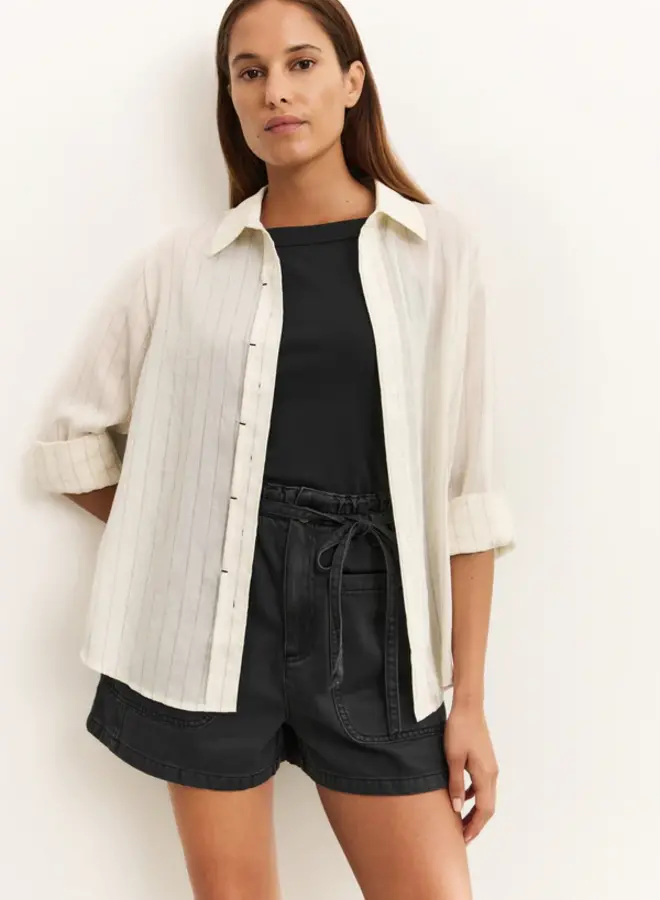 YAYA Gestreepte Blouse 01-201154-505 - 209081 Summer Sand Dessin