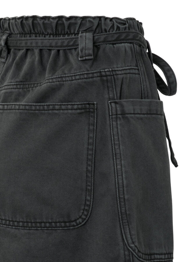 YAYA Short High Waist 01-321023-505 - 99989 Washed Black