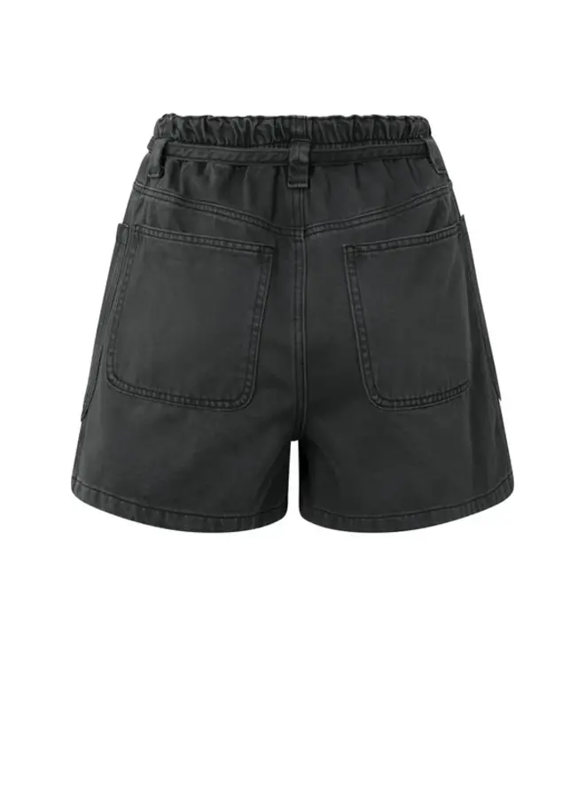 YAYA Short High Waist 01-321023-505 - 99989 Washed Black