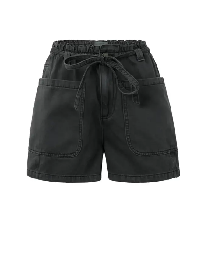 YAYA Short High Waist 01-321023-505 - 99989 Washed Black
