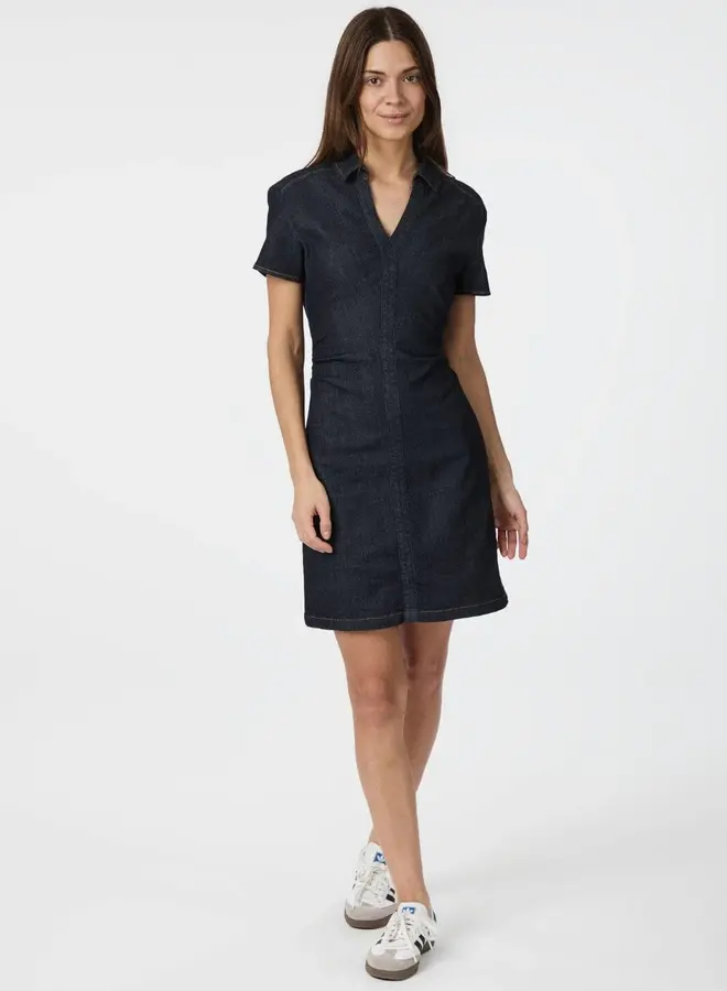 Neo Noir Jurk 164622 Abel Denim Dress - 534 Dark Blue
