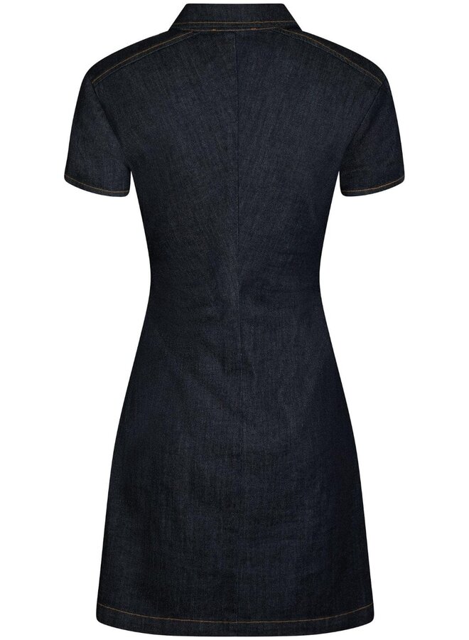 Neo Noir Jurk 164622 Abel Denim Dress - 534 Dark Blue