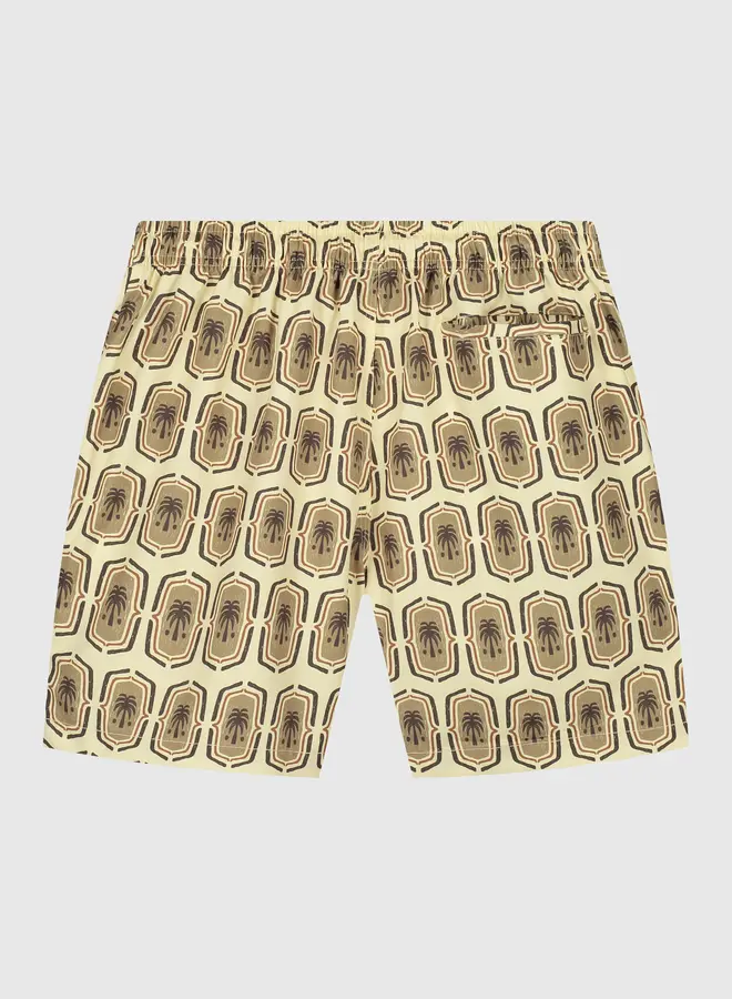 Hang Eleven Zwembroek Palm Badge Swim Short - Pastel Yellow