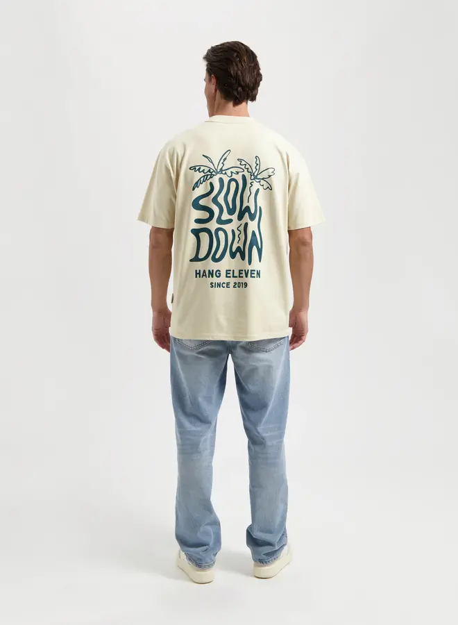 Hang Eleven T-shirt Slow Down Palm Tree - Sand