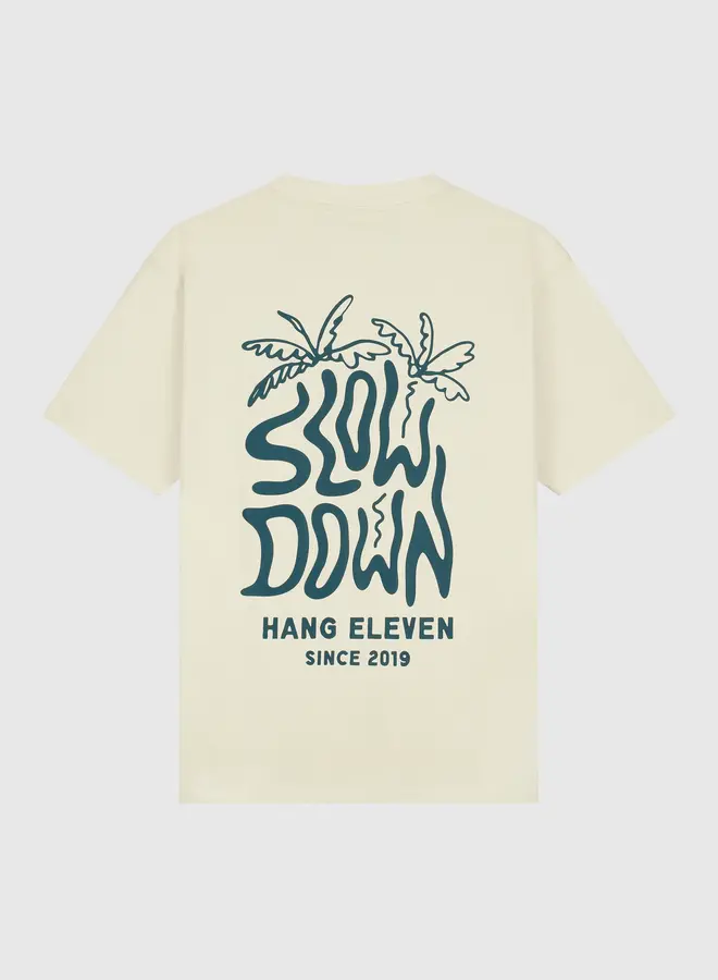 Hang Eleven T-shirt Slow Down Palm Tree - Sand