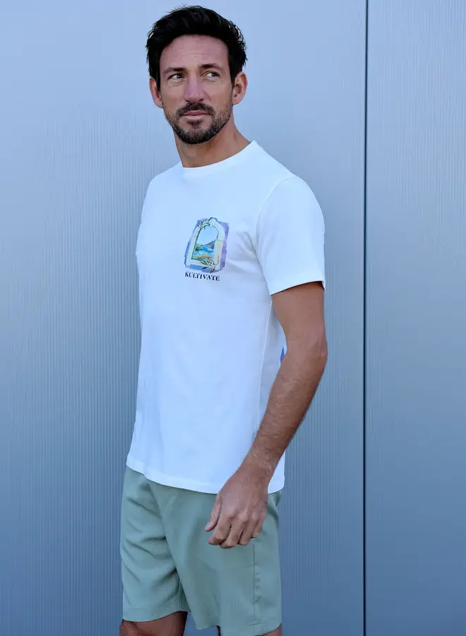 Kultivate T-shirt Capri 2501020211 - 123 Blanc De Blanc