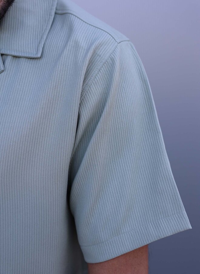 Kultivate Shirt Luxury Structure 2501020000 - 741 Iceberg Green