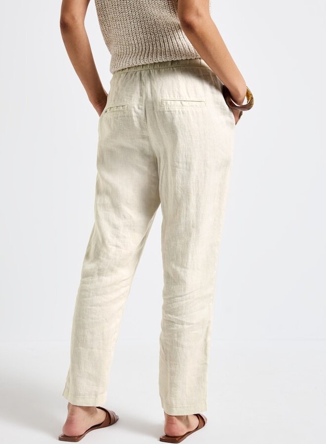 Street one Linnen Broek - 16269 Moonstone Sand