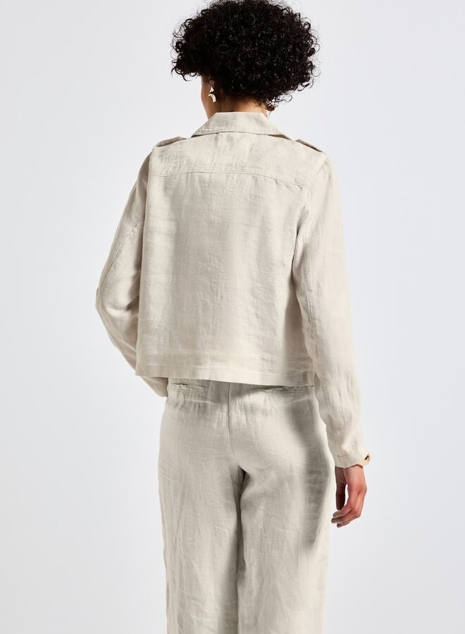 Street one Linnen Trenchcoat - 16269 Moonstone Sand