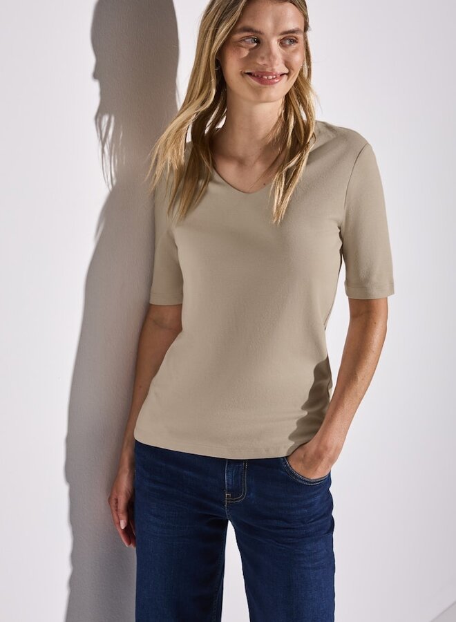 Basic T-Shirt - 16620 Coastal Beige