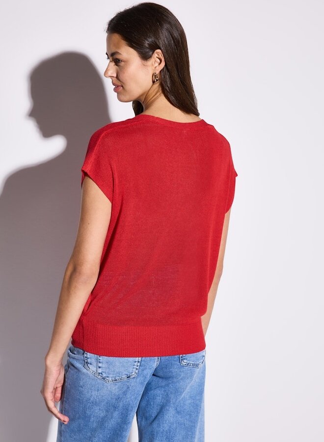 Street one Gebreide Top - 16278 Glory Red