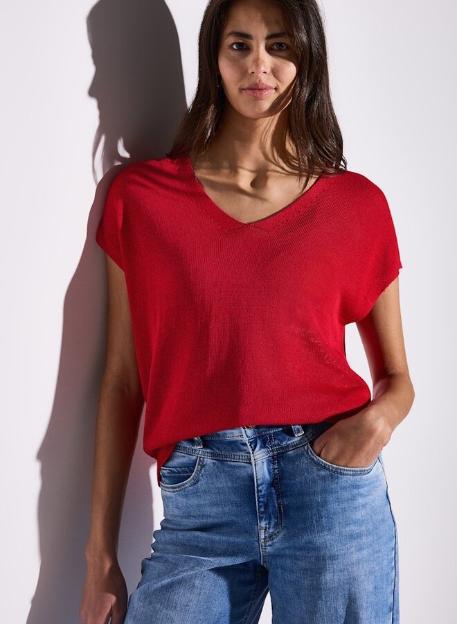 Gebreide Top - 16278 Glory Red