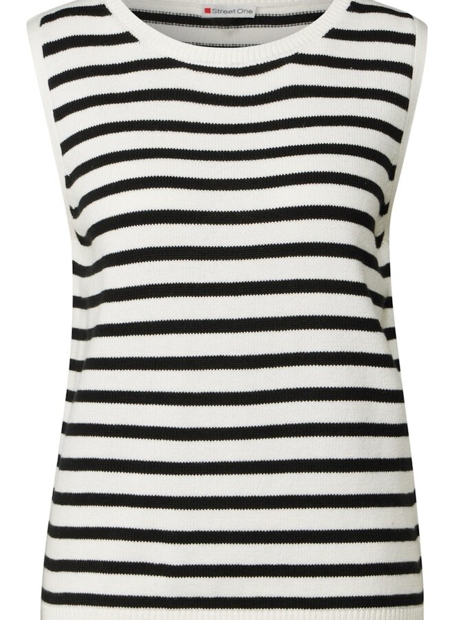 Street one Gebreide Top - 20001 Black