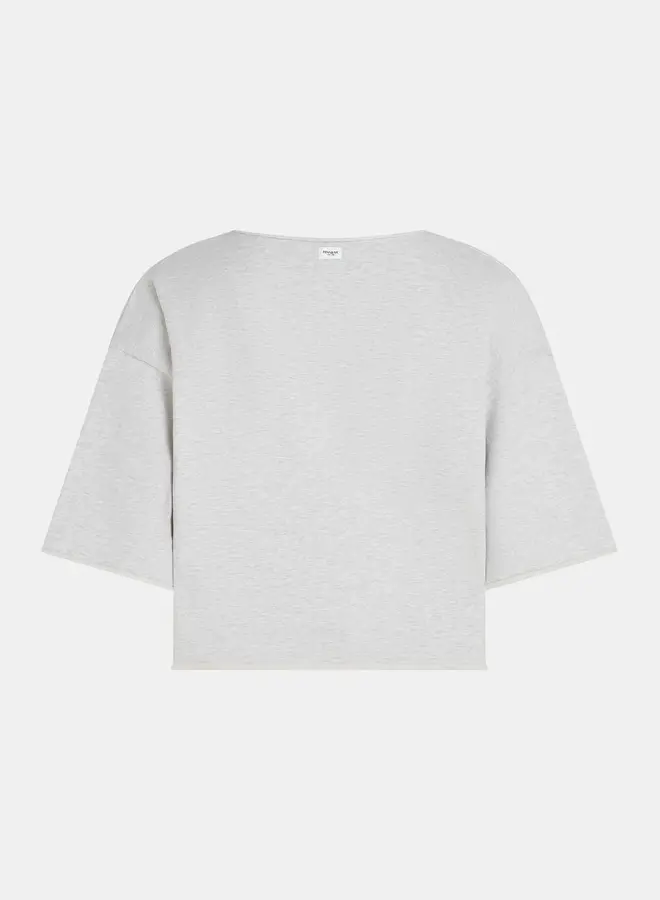 Penn&Ink trui S25F1651LTD - 83M/55 Grey Melange - Navy