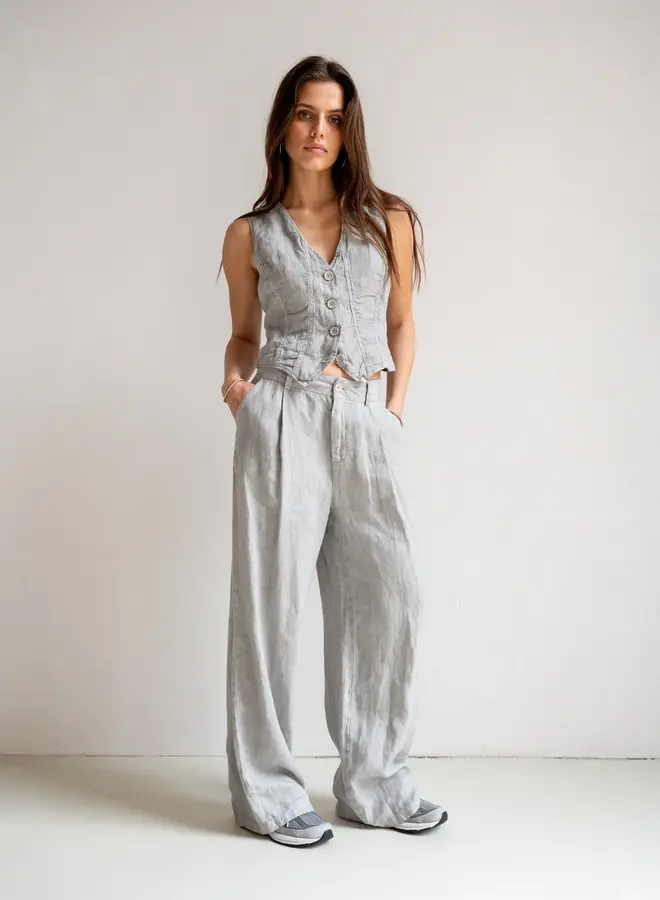 Penn&Ink Broek S25Z758LTD - 831 Cool Grey