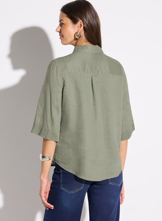 Street one Blouse - 16386 Pale Mud Green