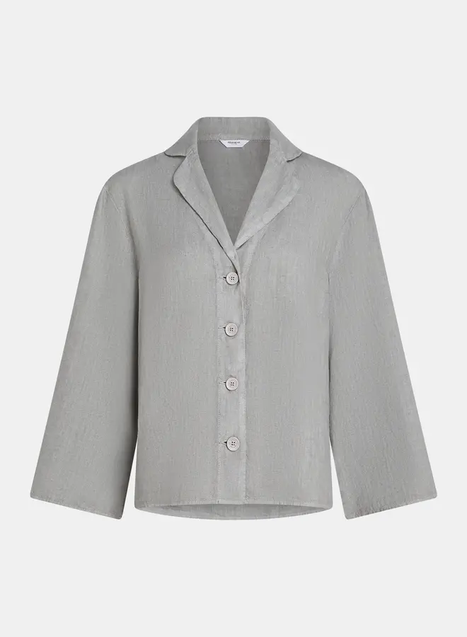 Penn&Ink Blouse linnen S25Z748LTD - 831 Cool Grey