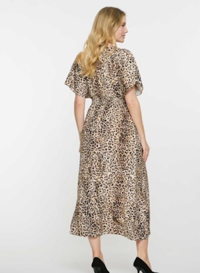 Geisha Jurk Panterprint 57092-20 - 000720 Sand/Black