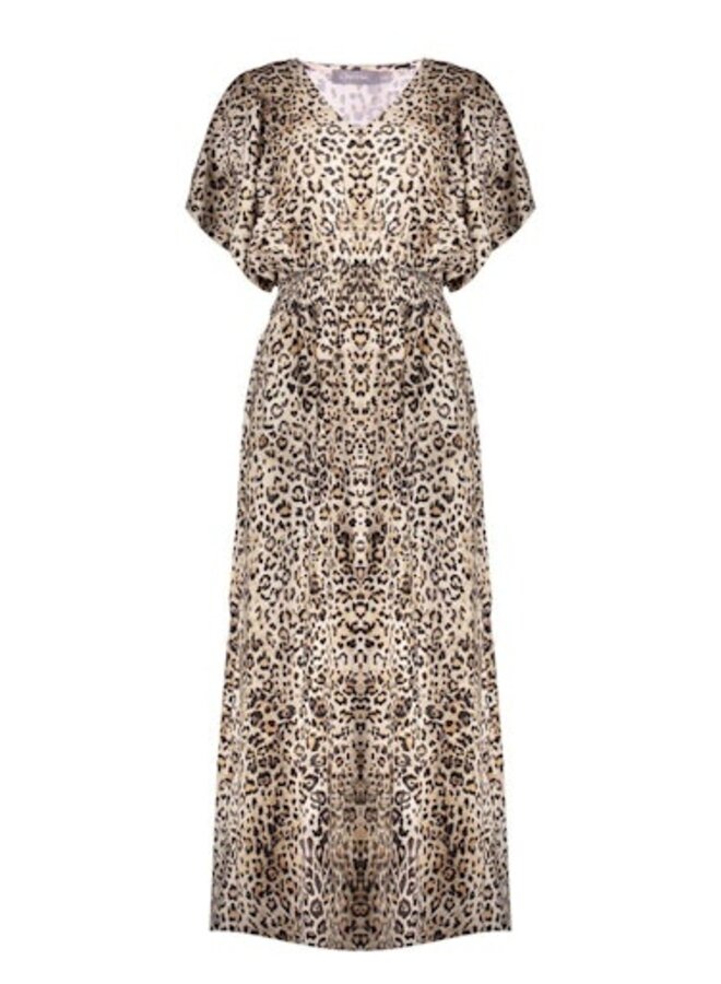 Geisha Jurk Panterprint 57092-20 - 000720 Sand/Black