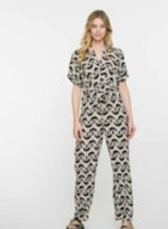 Jumpsuit 51175-70 - 10 Off-White/Black