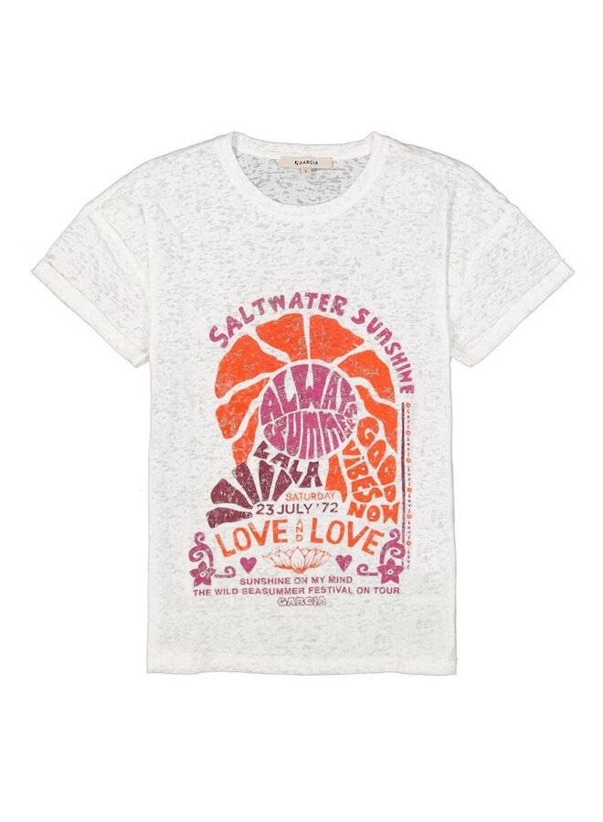 Garcia T-shirt C50201 - 53  Off White