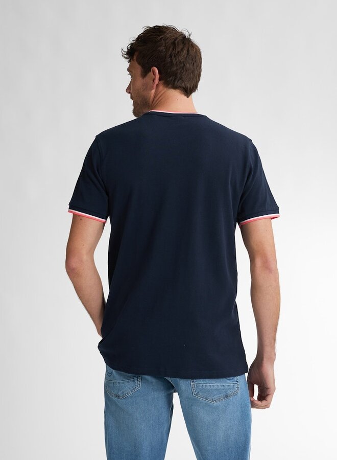 Petrol T-shirt M-1050-TSR645 - 5178 Navy Blue