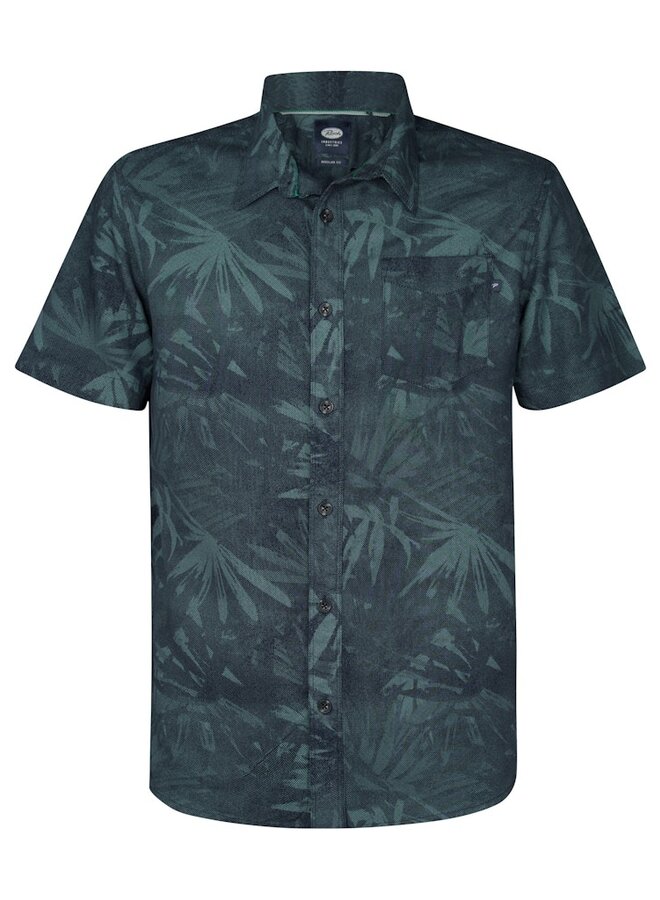 Petrol Shirt Short Sleeve M-1050-SIS435 - 6169 Aqua Green